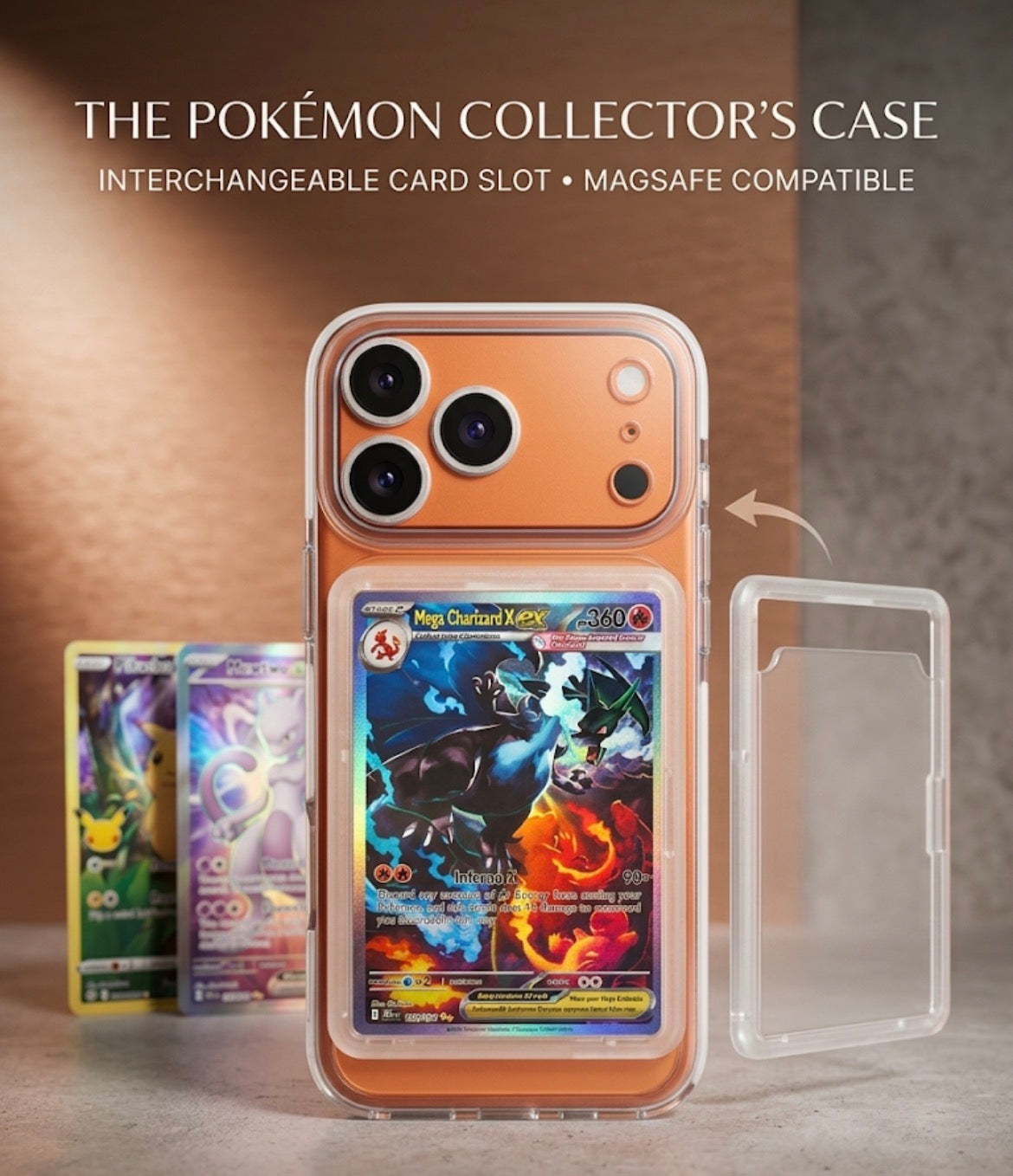 MagSafe Trading Card Display For iPhone | Fits Pokemon, One Piece & TCG Single Cards