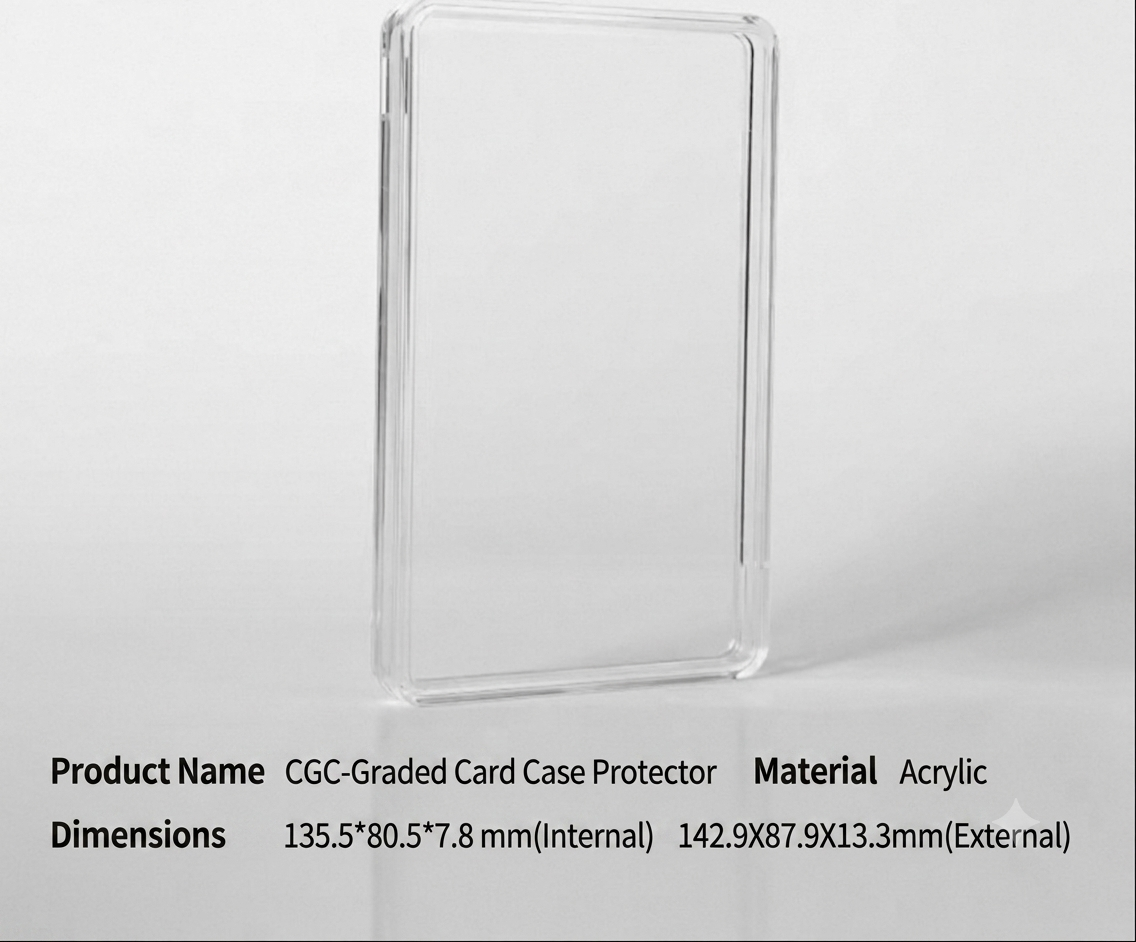 Stackable Acrylic Graded Card Slab Protector for PSA / CGC / TAG | TCG Slab Display Case
