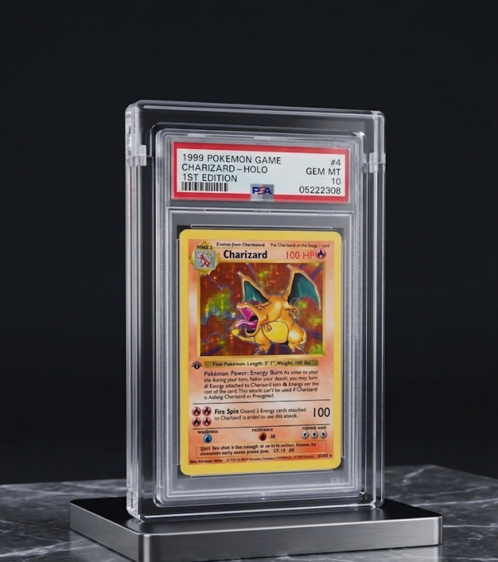 Magnetic Graded Card Display Case for PSA / CGC / BGS Slabs | Freestanding Acrylic Slab Protector