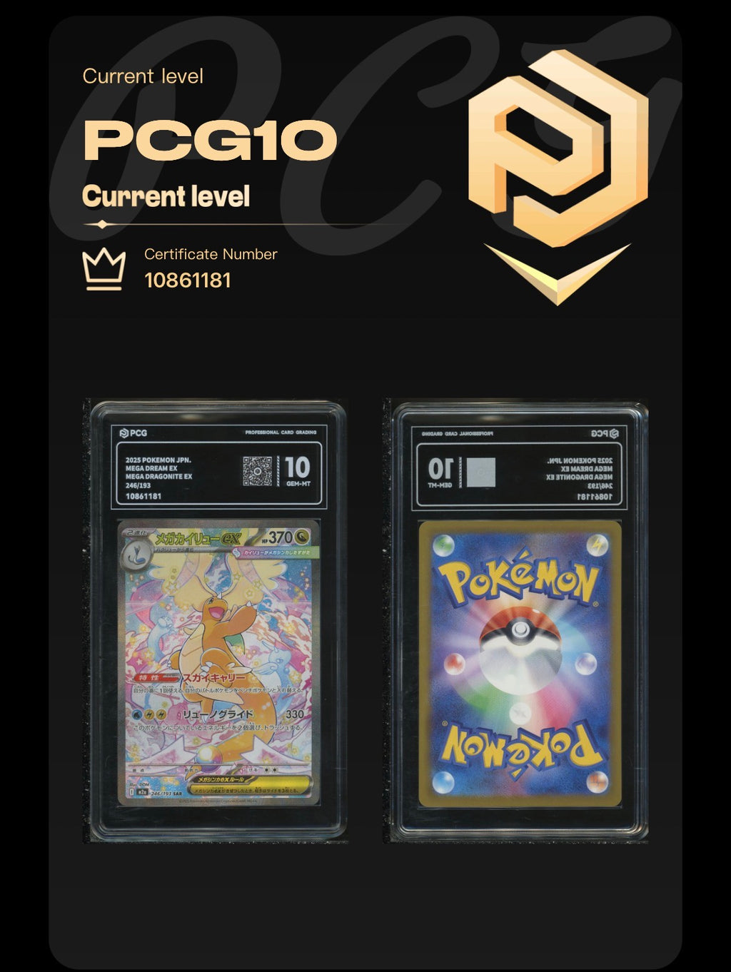 PCG 10 Mega Dragonite EX 246/193 Pokemon Mega Dream